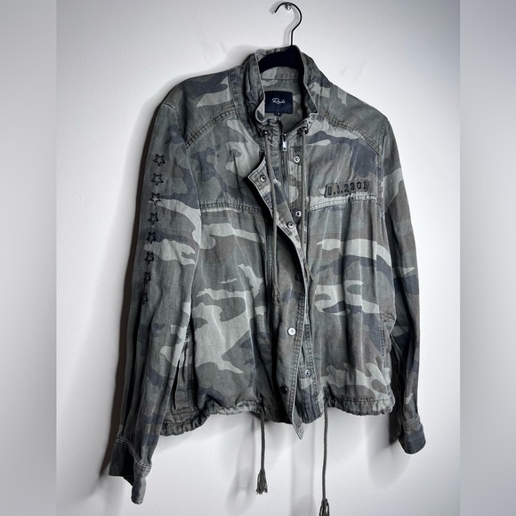 Rails Camouflage Tennessee Jacket stars Utility Military Large - Picture 5 of 15